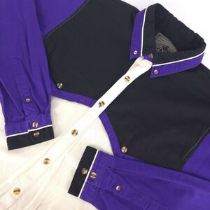 Spindle River Western Shirt Mens Large Colorblock Button Front Rodeo Heavyweight